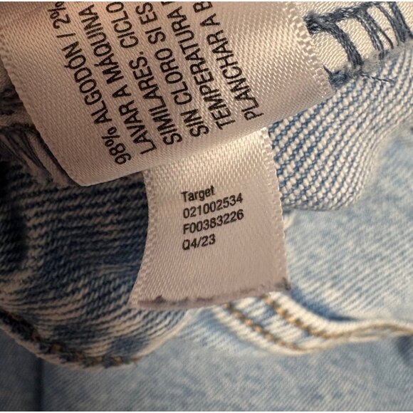 Ava & Viv Wide Leg Lighter Wash Denim Jeans Size 16 Womens Relaxed Fit Stretch - Picture 13 of 14